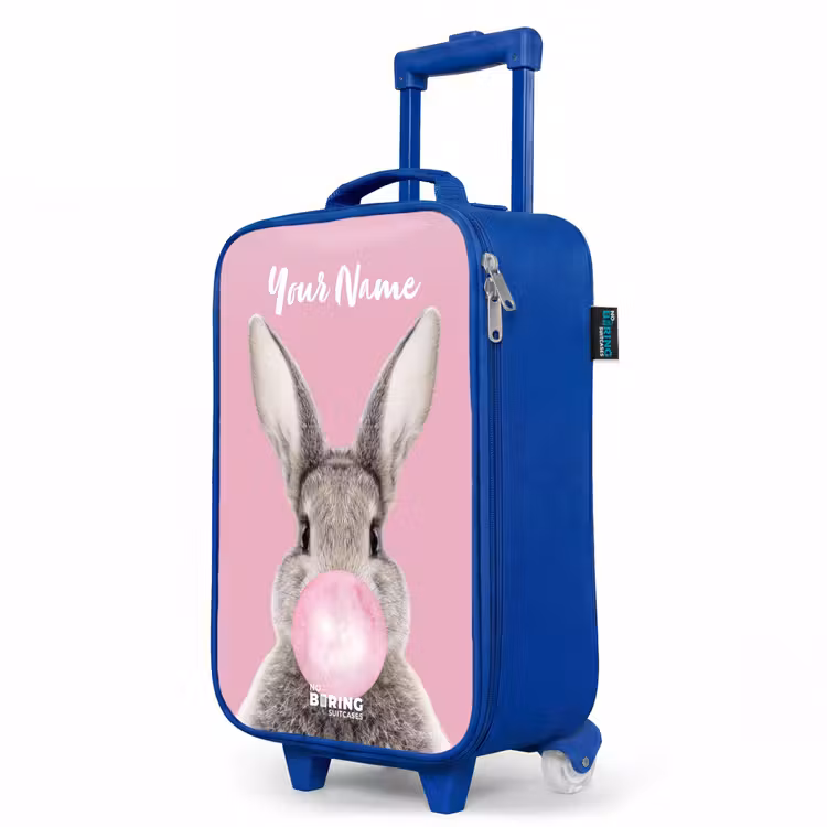 Children's suitcase with name - Blue - Chewing gnaw — 5