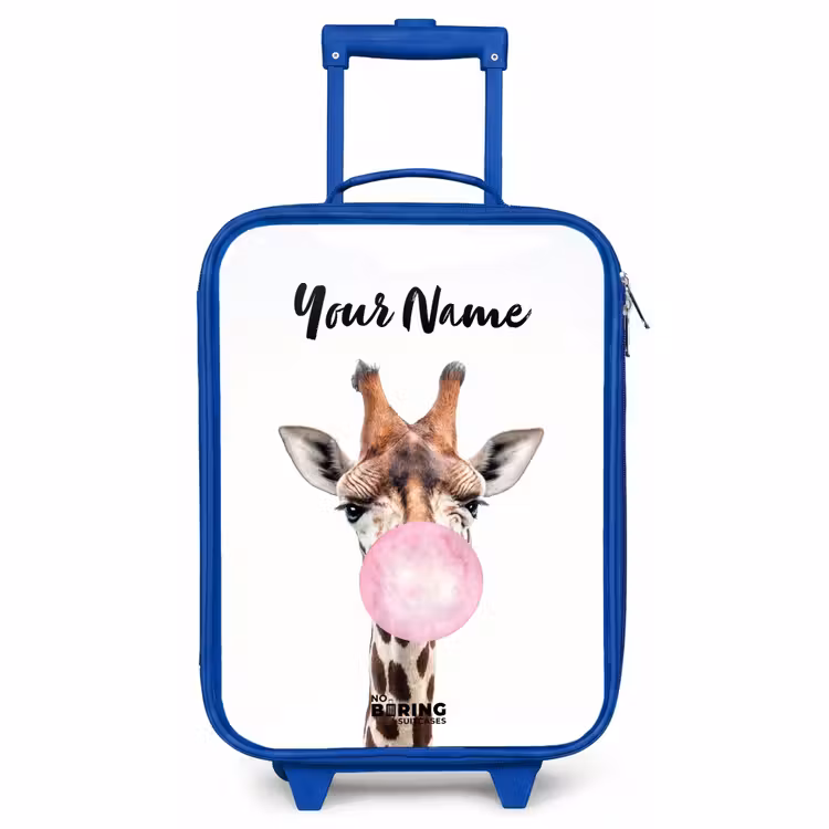 Children's suitcase with name - Blue - Chewing Kobus — 1
