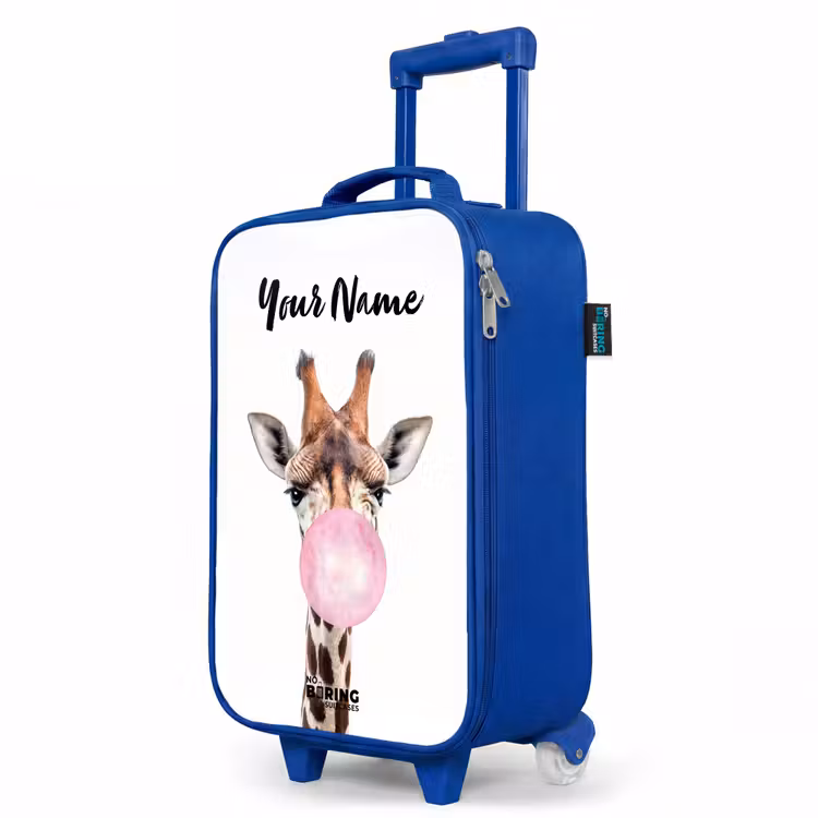 Children's suitcase with name - Blue - Chewing Kobus — 5