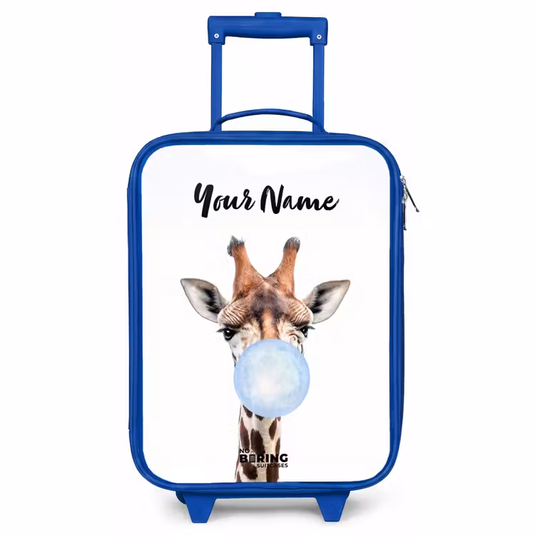 Children's suitcase with name - Blue - Chewing Kobus blue — 1