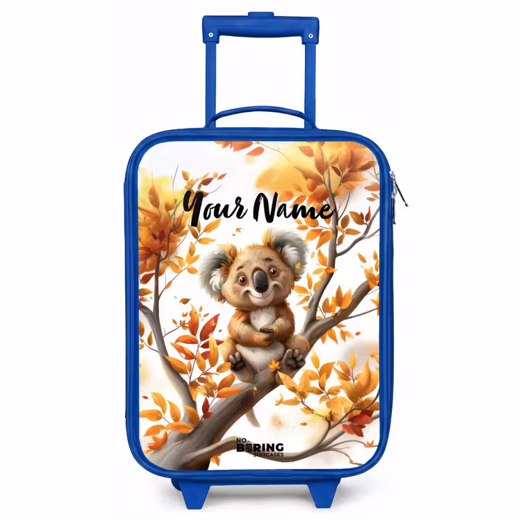 Children's suitcase with name - Blue - Kenny koala — 1