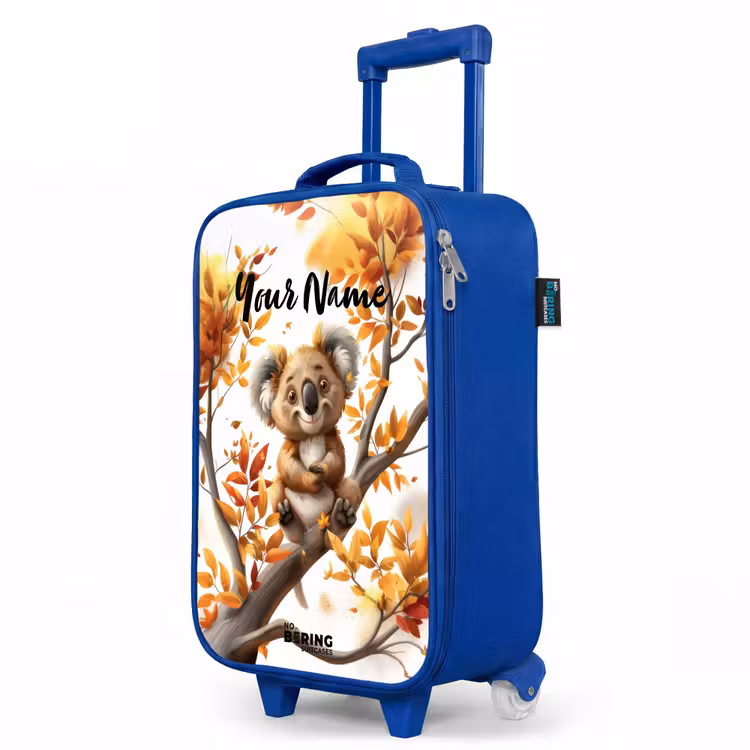Children's suitcase with name - Blue - Kenny koala — 5