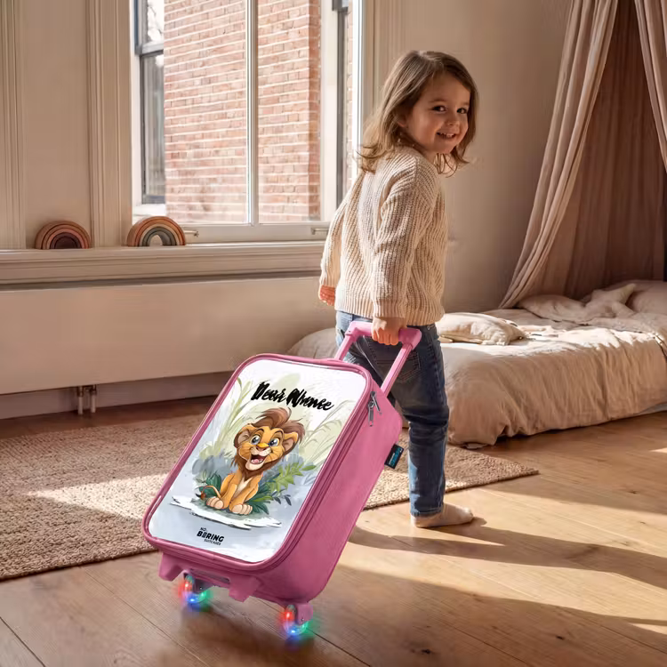 Children's suitcase with name - Pink - Guusje giraffe — 2