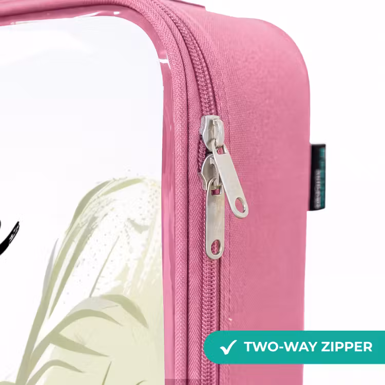 Children's suitcase with name - Pink - Lenny lion — 4