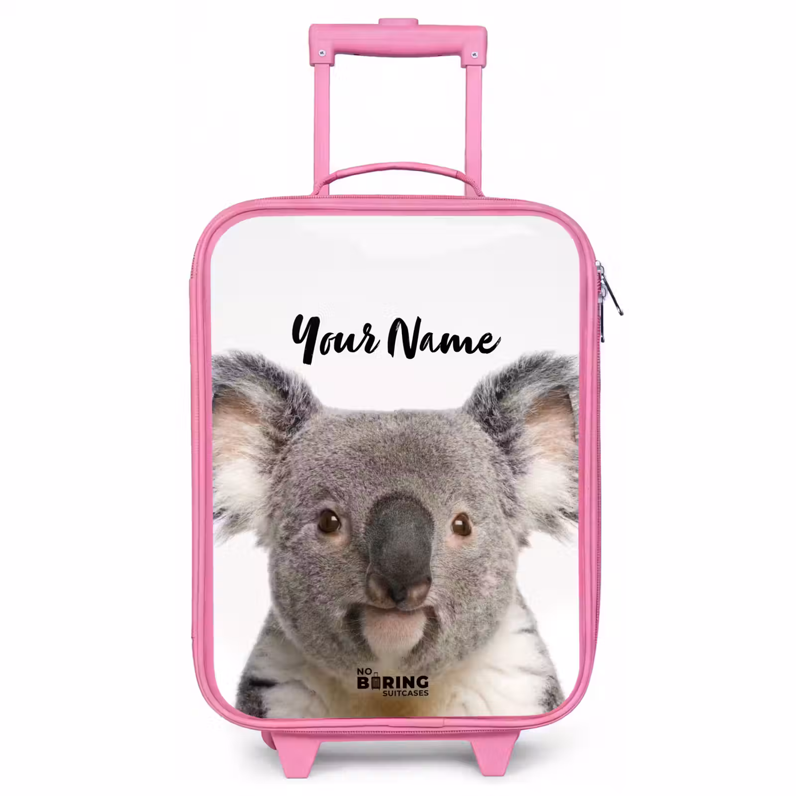 Children's suitcase with name - Pink - Cute Koala Bear — 1
