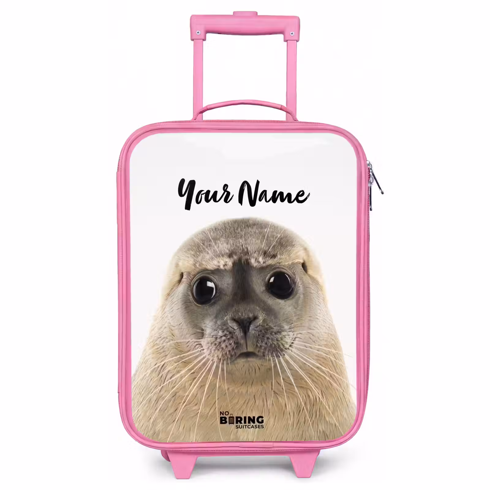 Children's suitcase with name - Pink - Zyon Seal — 1