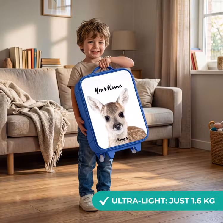 Children's suitcase with name - Blue - Bambino — 3