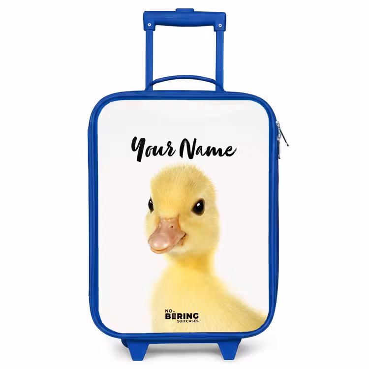 Children's suitcase with name - Blue - Barry the Rubber Duck — 1