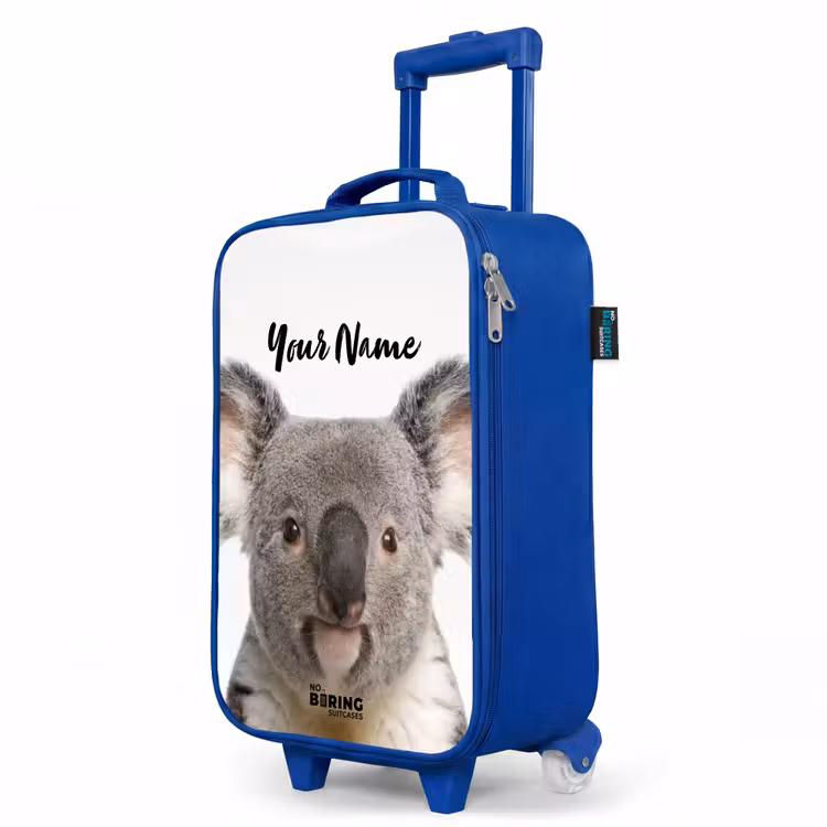 Children's suitcase with name - Blue - Cute Koala Bear — 5