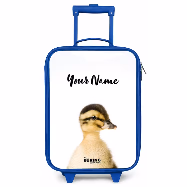 Children's suitcase with name - Blue - Daisy Duck — 1
