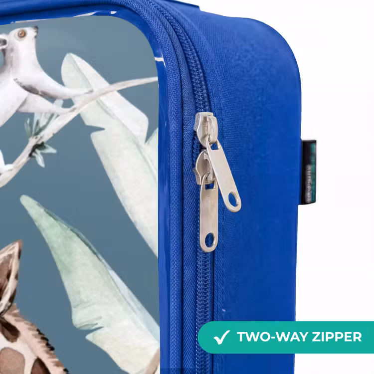 Children's suitcase with name - Blue - Jungle Animal Festival — 6