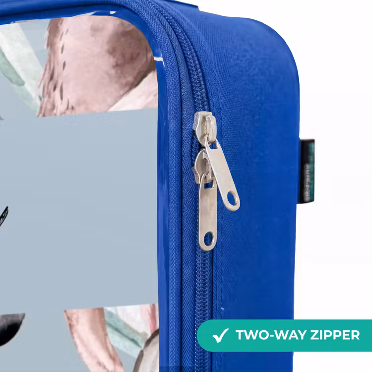 Children's suitcase with name - Blue - Jungle in Light Colors — 6