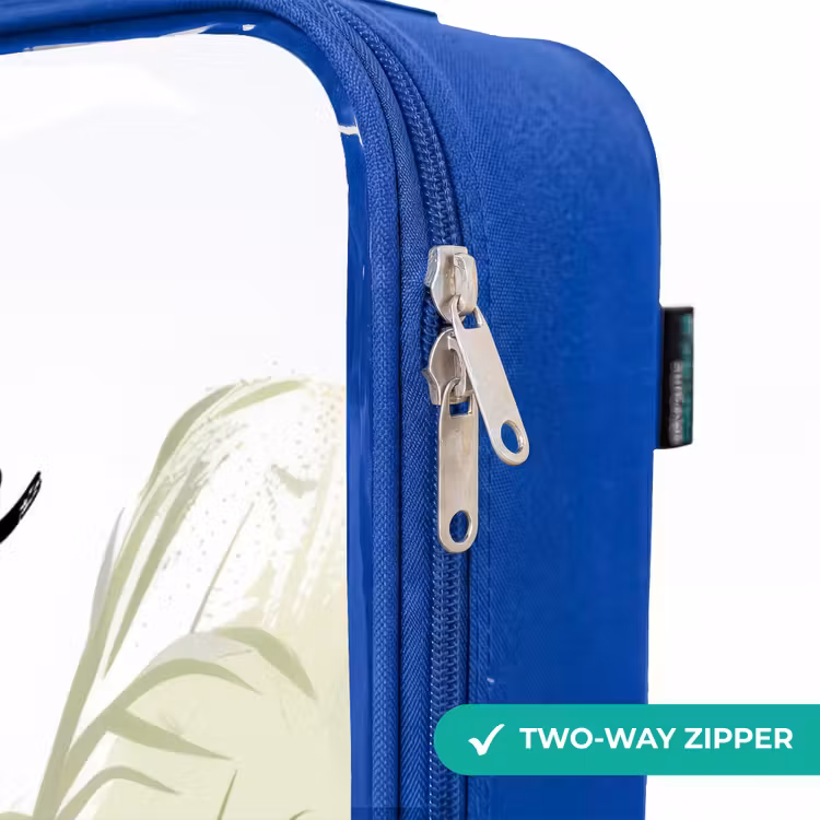 Children's suitcase with name - Blue - Lenny lion — 6