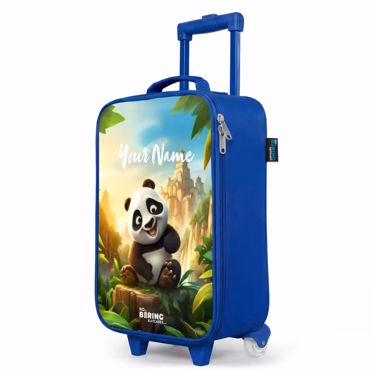 Children's suitcase with name - Blue - Peter Panda — 5