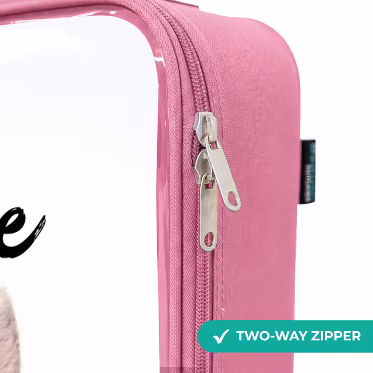Children's suitcase with name - Pink - Koen Rabbit — 4
