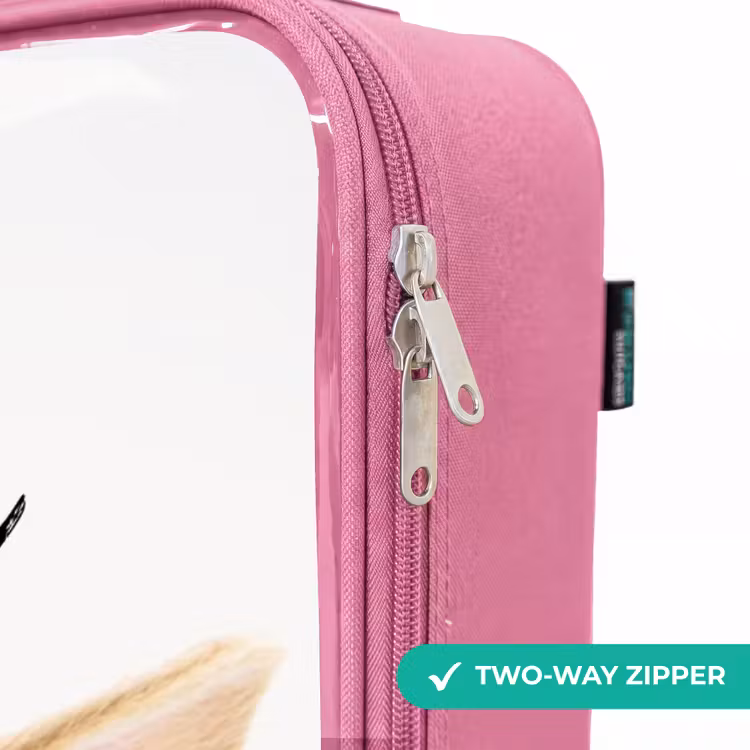 Children's suitcase with name - Pink - Sniffles with Satisfied Head — 4