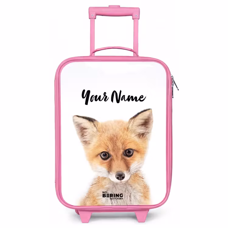 Children's suitcase with name - Pink - Vicky Fox — 1