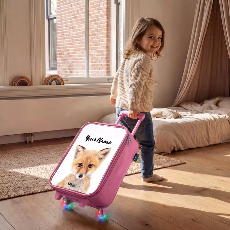 Children's suitcase with name - Pink - Vicky Fox — 2