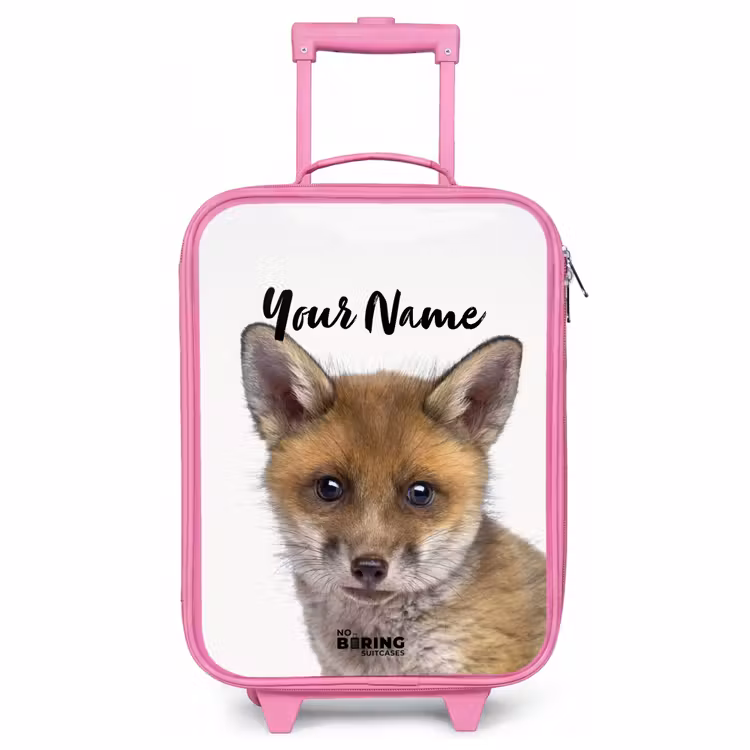 Children's suitcase with name - Pink - Victor Vos — 1
