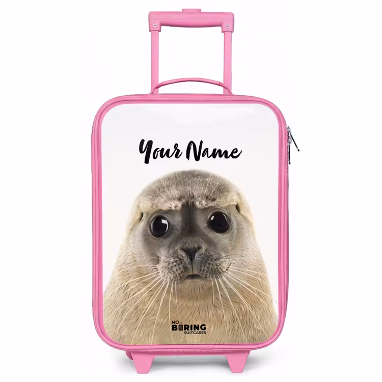 Children's suitcase with name - Pink - Zyon Seal — 1
