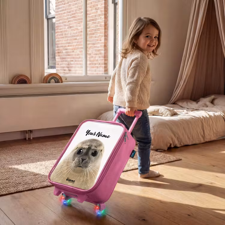Children's suitcase with name - Pink - Zyon Seal — 2
