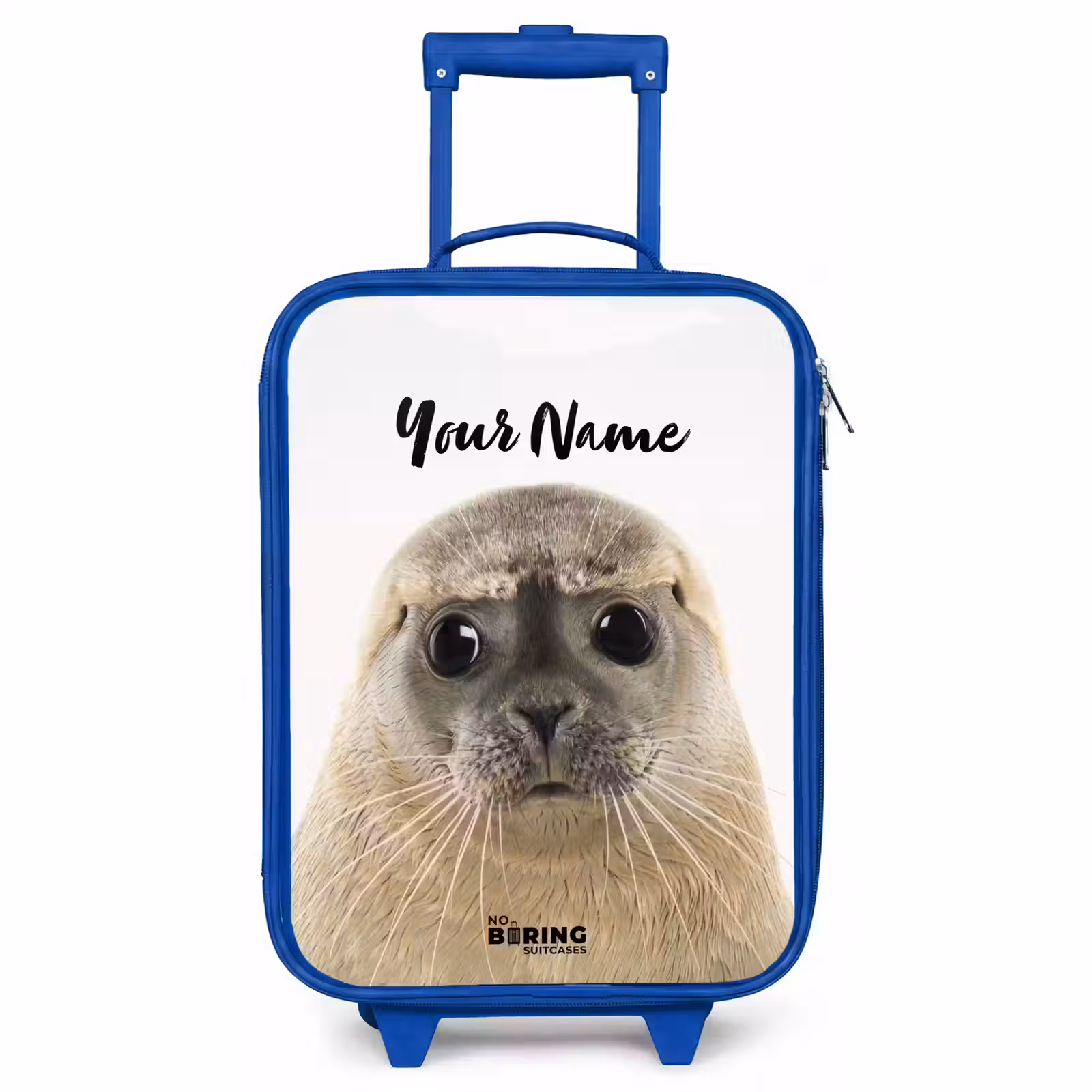 Children's suitcase with name - Blue - Zyon Seal — 1