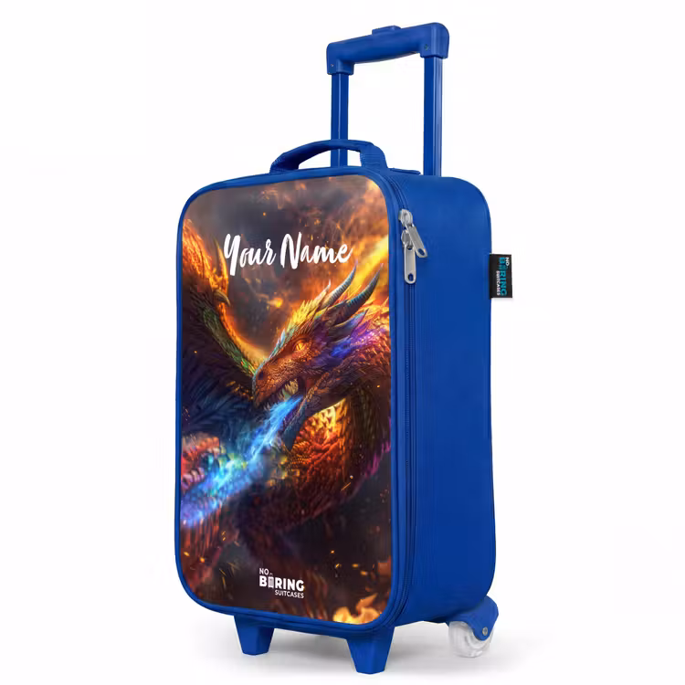 Children's suitcase with name - Blue - Chroma warrior — 5