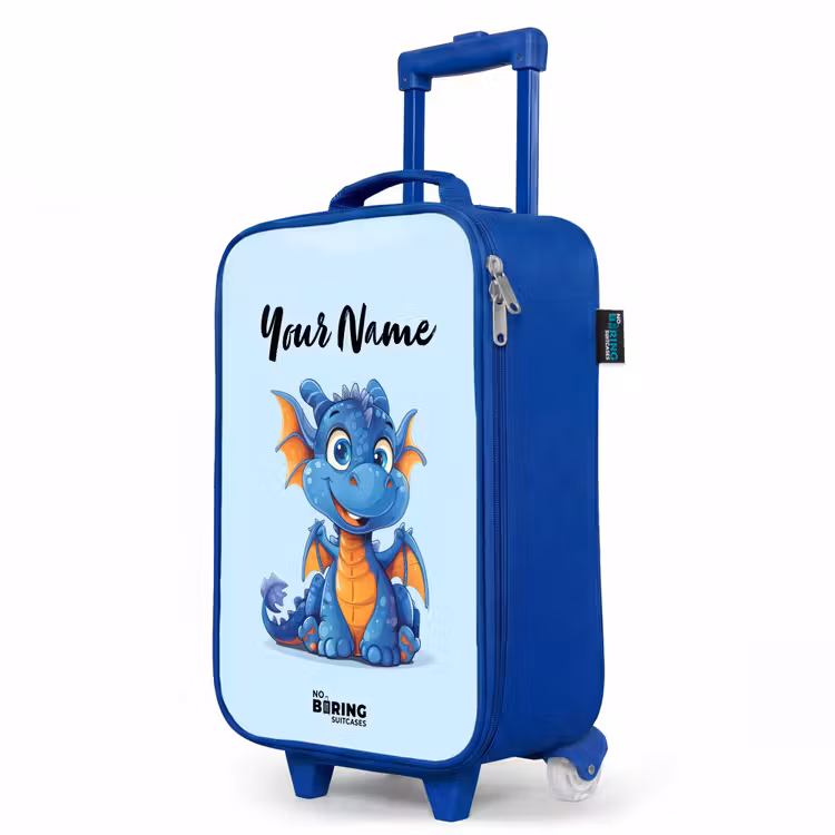 Children's suitcase with name - Blue - Dinky dragon — 5