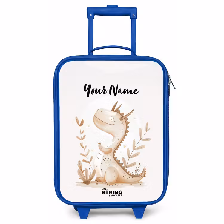 Children's suitcase with name - Blue - Dobby dragon — 1