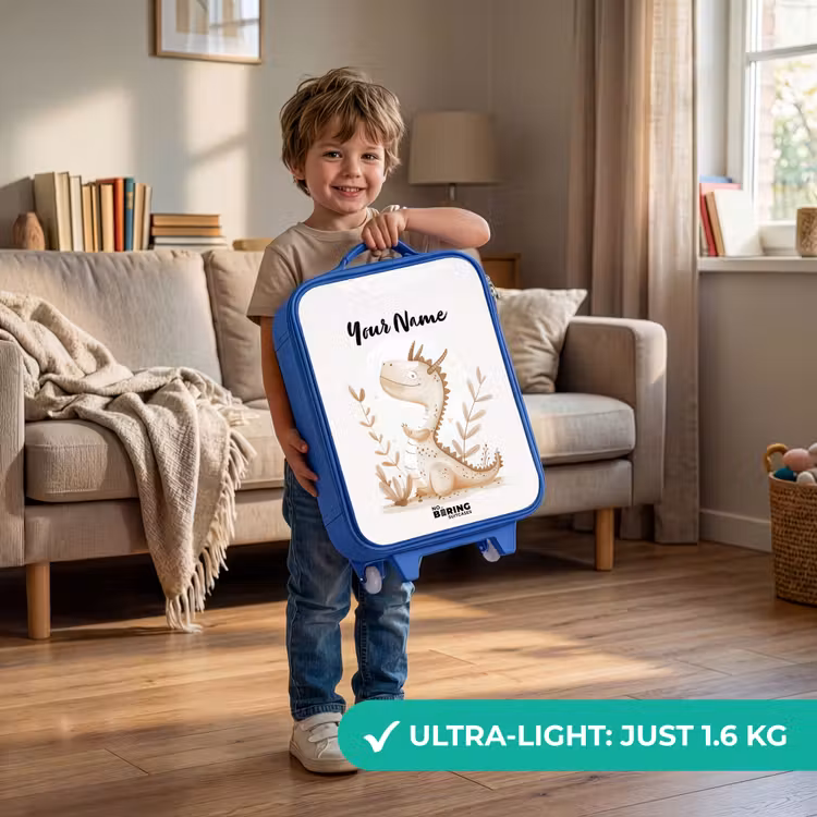 Children's suitcase with name - Blue - Dobby dragon — 3