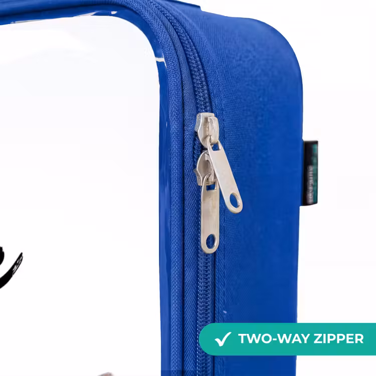 Children's suitcase with name - Blue - Halbe Highlander — 6
