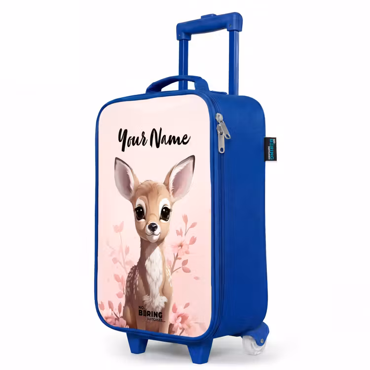 Children's suitcase with name - Blue - Hedwig deer — 5