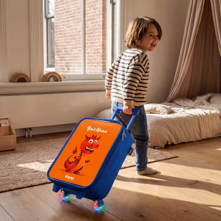 Children's suitcase with name - Blue - Horacio hotshot — 2