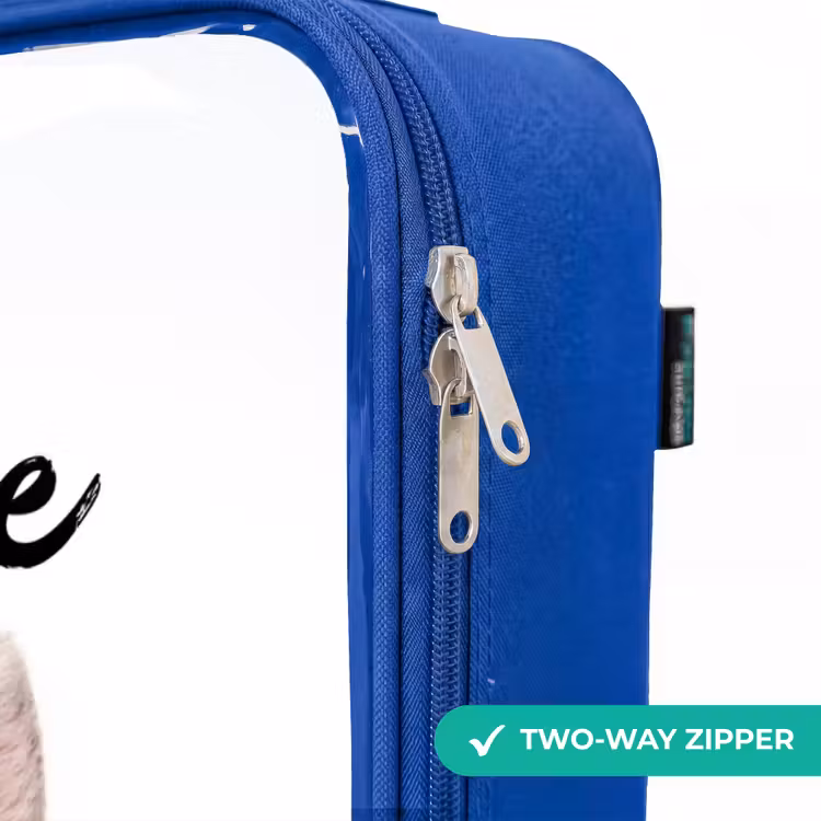 Children's suitcase with name - Blue - Koen Rabbit — 6