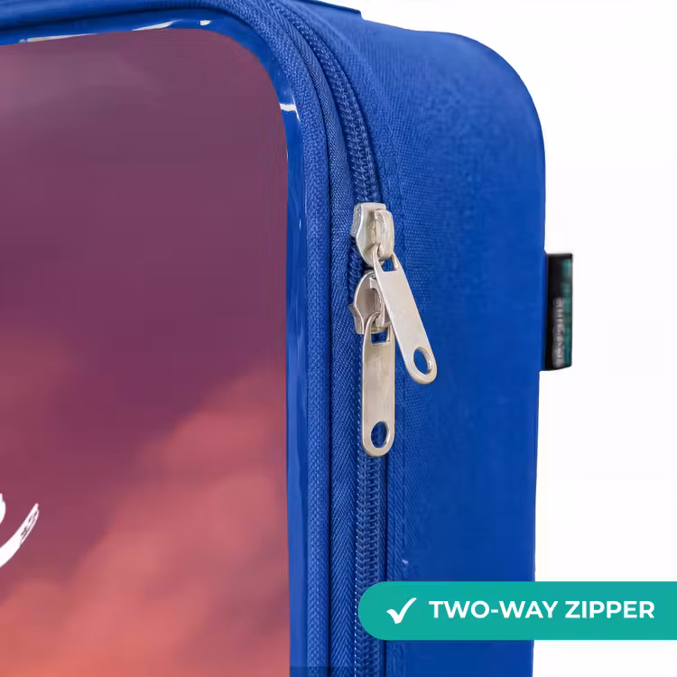 Children's suitcase with name - Blue - Red giant dragon — 6
