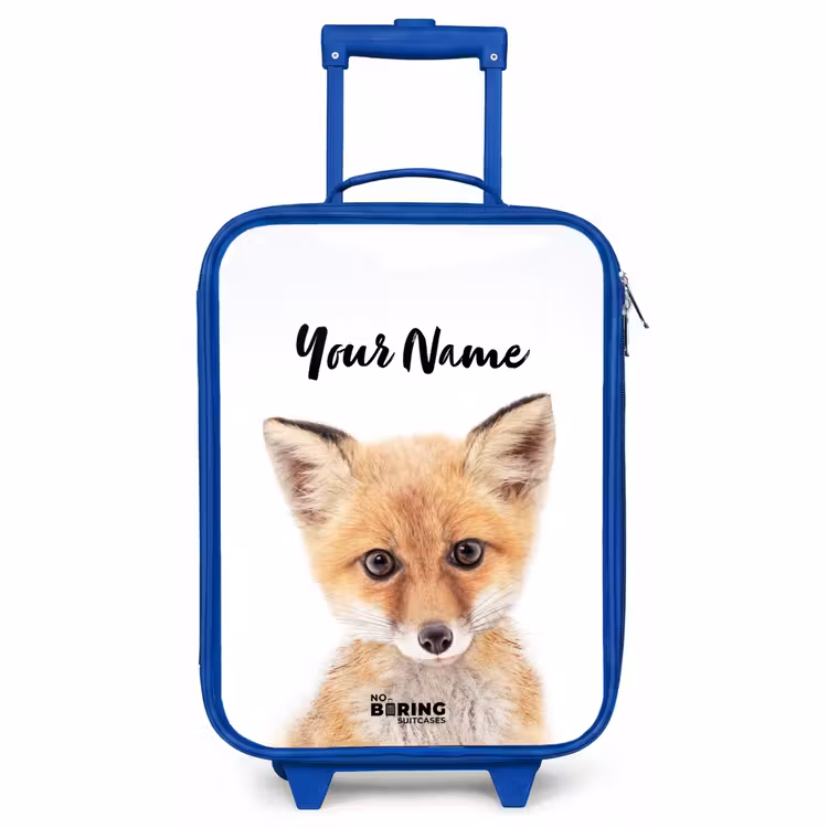 Children's suitcase with name - Blue - Vicky Fox — 1