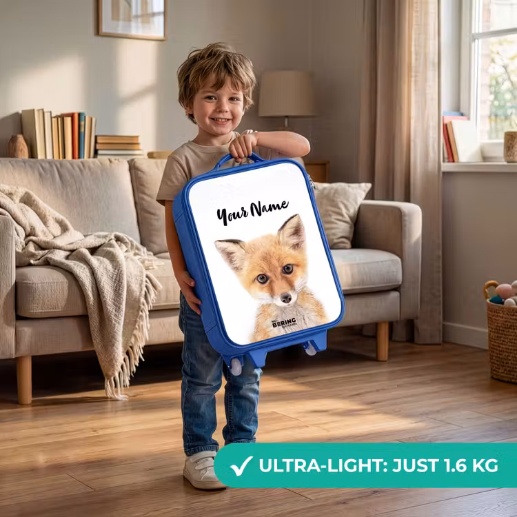 Children's suitcase with name - Blue - Vicky Fox — 3