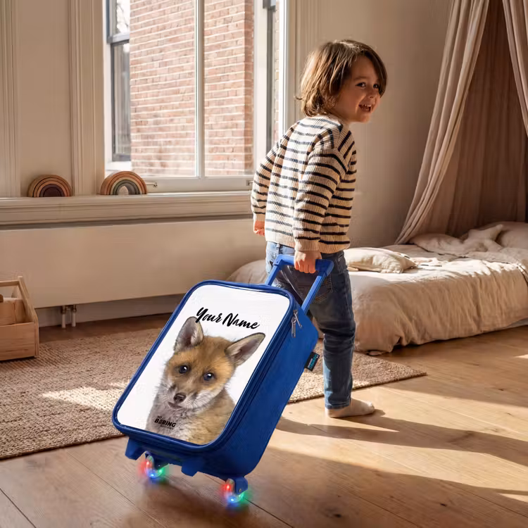 Children's suitcase with name - Blue - Victor Vos — 2