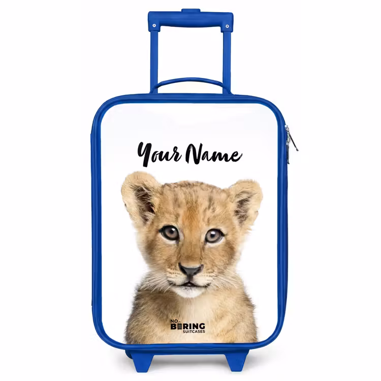 Children's suitcase with name - Blue - Winnie Cub — 1