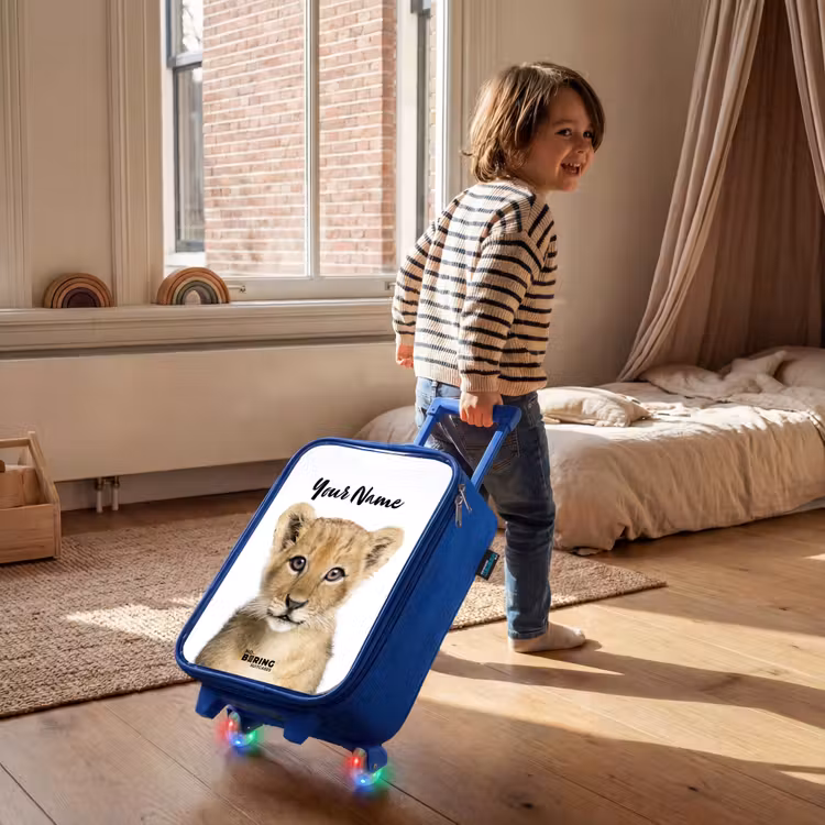 Children's suitcase with name - Blue - Winnie Cub — 2