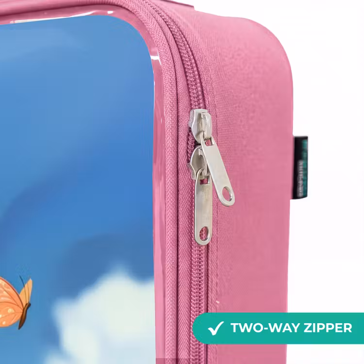 Children's suitcase with name - Pink - Bailey flower deer — 4