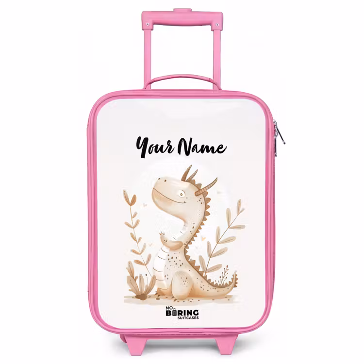 Children's suitcase with name - Pink - Dobby dragon — 1