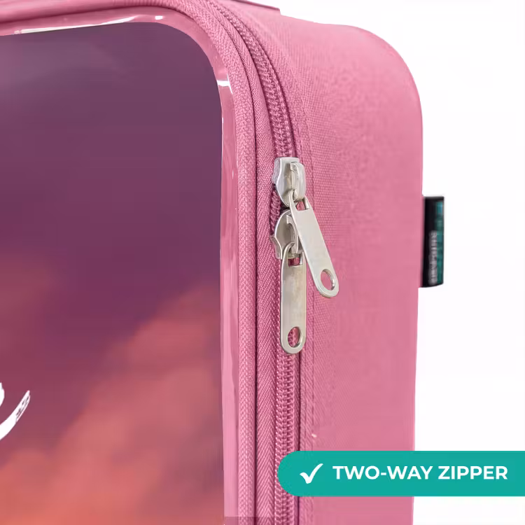 Children's suitcase with name - Pink - Red giant dragon — 4