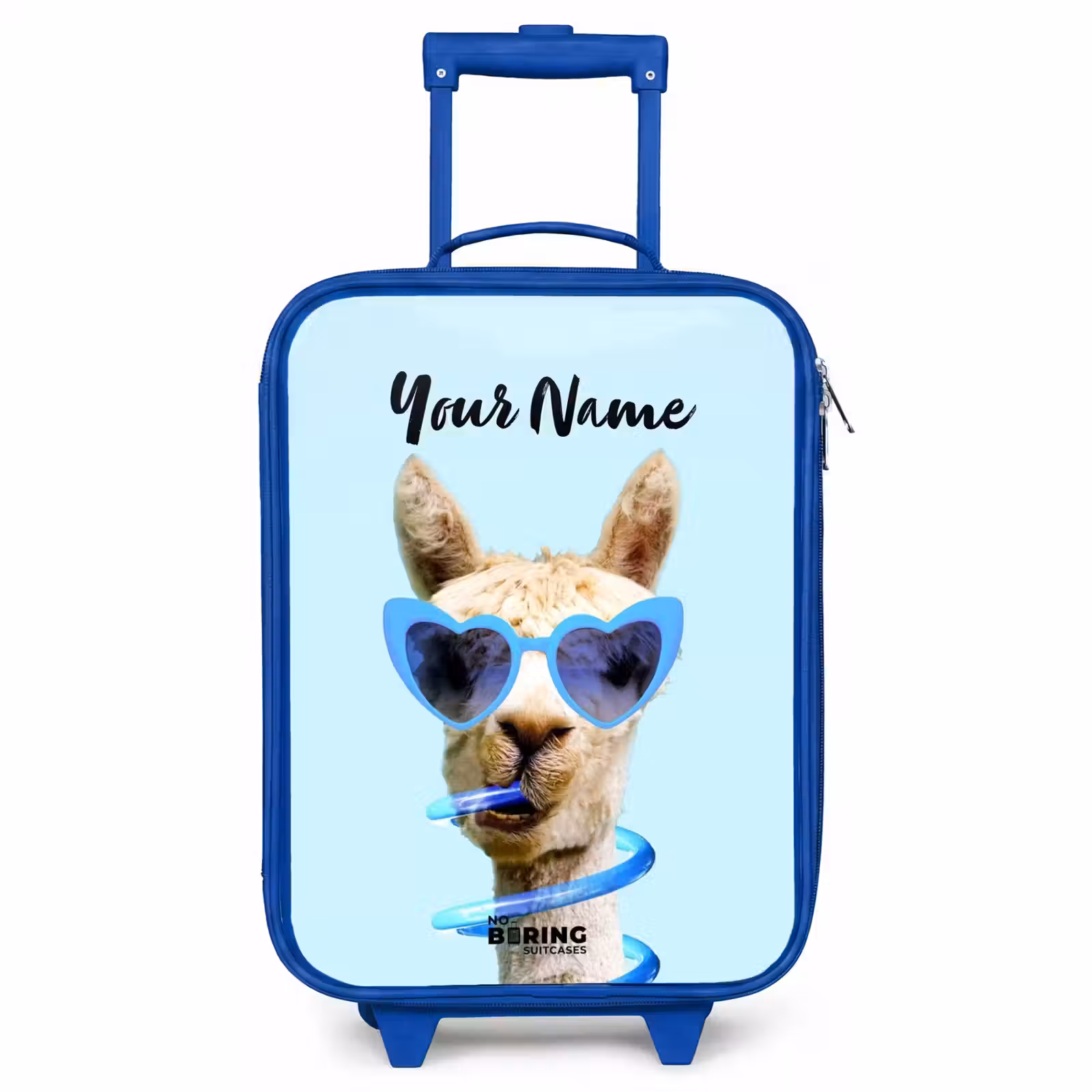 Children's suitcase with name - Blue - Allard Alpaca — 1