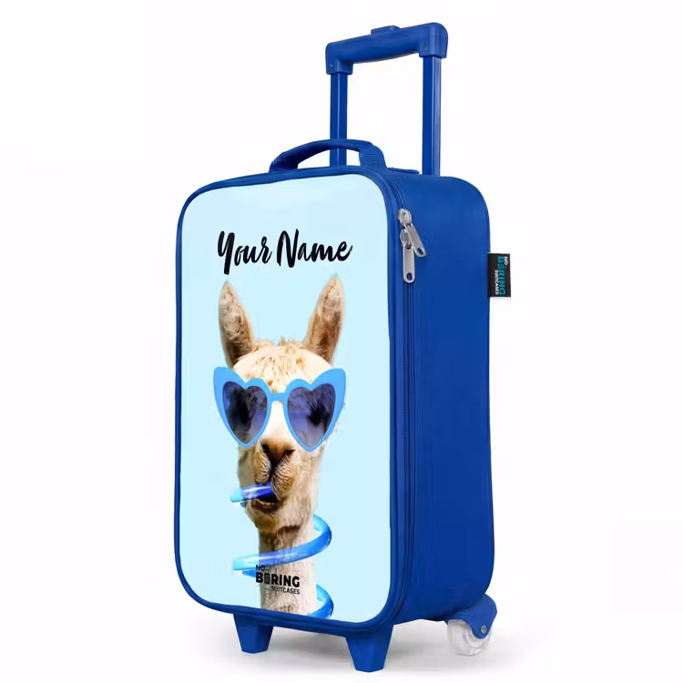 Children's suitcase with name - Blue - Allard Alpaca — 5