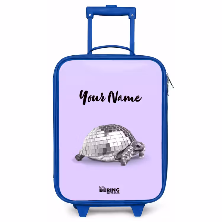 Children's suitcase with name - Blue - Disco Dirk — 1