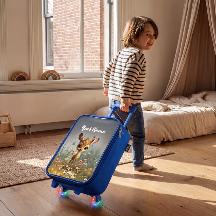 Children's suitcase with name - Blue - Valerie fielder — 2