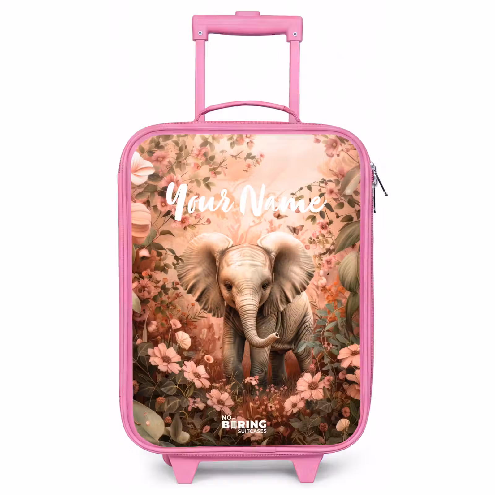 Children's suitcase with name - Pink - Flora flapoor — 1