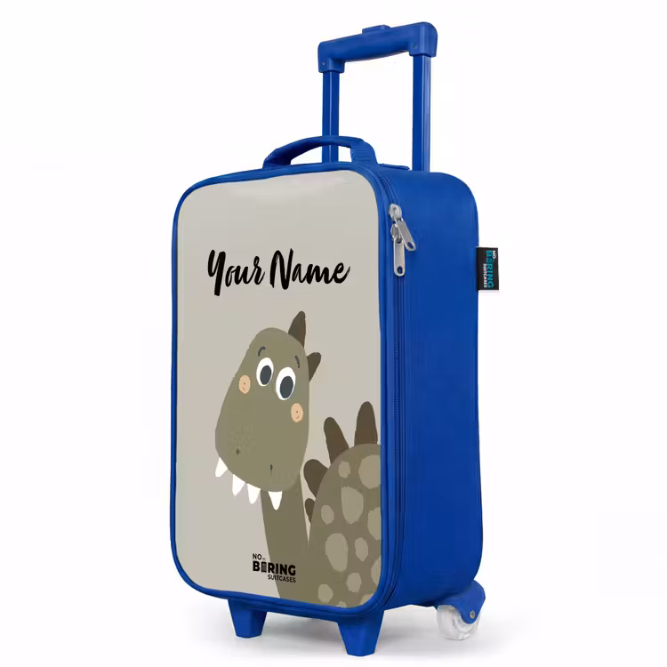 Children's suitcase with name - Blue - Danny dino — 5