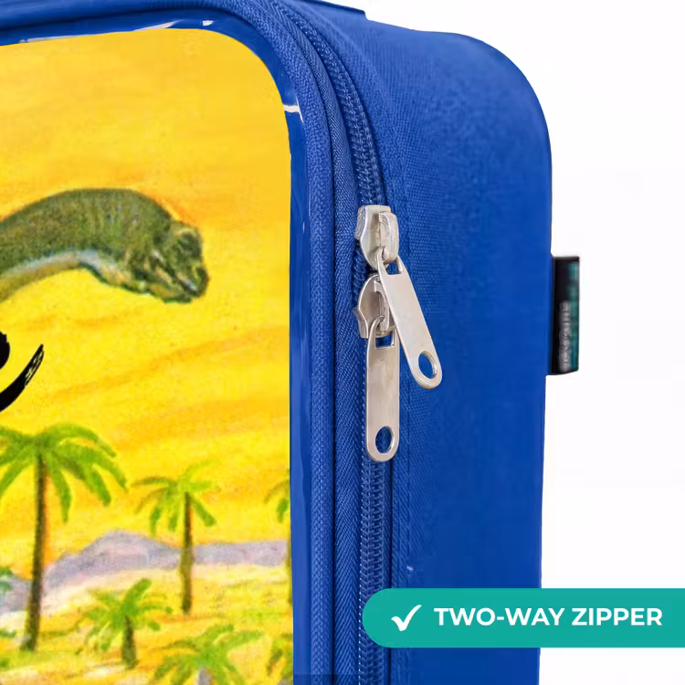 Children's suitcase with name - Blue - Dinosaur in Dinosaurland — 6